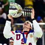 Tage Thompson NHL gold medal winner suffered from back pain and spasms, Shawn Robek helped him heal.