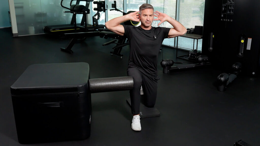 Kneeling Rotation foam roller beg