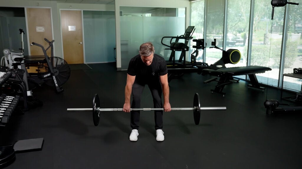 Straight leg Deadlift Front view