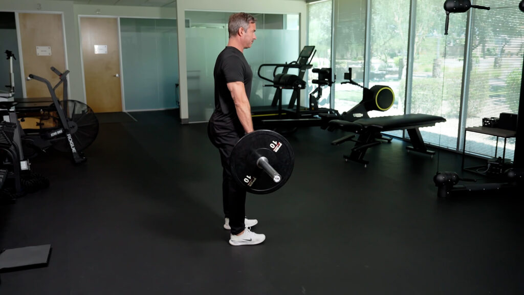Straight leg Deadlift Side View
