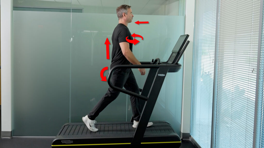 Walking form with arrows